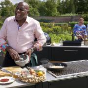 Ainsley Harriott cooking at Wimpole Estate