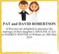 PAT and DAVID ROBERTSON