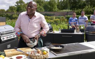 Ainsley Harriott cooking at Wimpole Estate