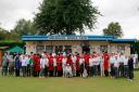 Melbourn Bowls Club celebrated their centenary with a visit from the Chelsea Pensioners