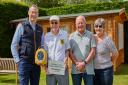 Stonebond developers donated a defibrillator to Melbourn Bowls Club