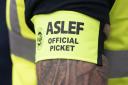 Members at the Aslef (pictured) and TSSA trade unions are set to strike across three dates in September