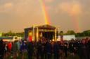 A rainbow over the Punk in Drublic stage at Slam Dunk Festival South 2019 in Hatfield. Picture: Eddy Maynard - Picture supplied by Slam Dunk Festival.