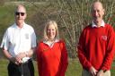 The new captains at Heydon Grange Golf Club: Mike Phillips, Debs Tweddle and Richard Gardner.