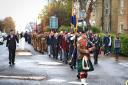 Last year's Remembrance Sunday event in Royston.