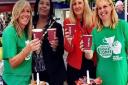 Staff from the Stevenage Town Centre Management take part in the Macmillan Coffee Morning event