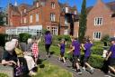 Children and care home residents took part in The Big Step Out at Margaret House Care Home