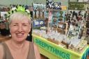 Alison White with her Sheepythings stall at Ampthill's Summer Wool Festival