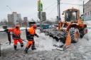 Heavy snow has hit Moscow, causing disruption on roads and at airports (Vasily Kuzmichenok/Moscow News Agency/AP)