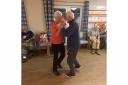 Resident John taught others how to dance a waltz