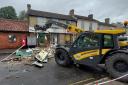 Spar in Bassingbourn High Street was damaged in a ram raid