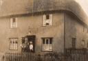 The Hicks family in Mullion Cottage, Church Road, Chrishall celebrating the Silver Jubilee of George V on May 6, 1935