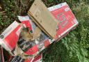 A £400 fine has been issued after fly-tipped boxes were found in Guilden Morden