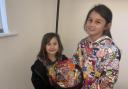 Miya and Khloe were this year's winners in Royston First's Halloween Trail