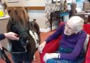 Charlie the Shetland pony visited Melbourn Springs Care Home