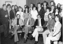 Cllr Duncan Ferguson (front and centre) as honorary president of the Royston Young Conservatives, with the Junge Union from the twin town of Grossalmerode