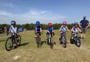 The youngest riders of the day from Cycle Club Ashwell and Purwell Primary School. Picture: CCA