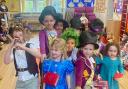 Therfield pupils dressed up for World Book Day