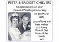 PETER & BRIDGET CHILVERS