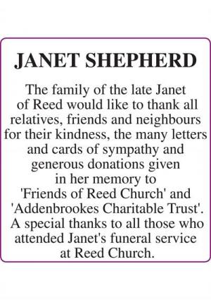JANET SHEPHERD