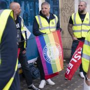 Aslef members on a picket line during strike action earlier in 2022