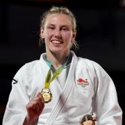 Royston's Emma Reid with her Gold Medal after the women’s 78kg judo final at the 2022 Commonwealth Games in Birmingham.