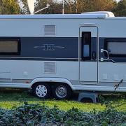 A man who lives in a caravan in Sandon, Hertfordshire, returned home from holiday to find it was missing