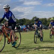 Cycle Club Ashwell's kierin led by Sophie Anderton.