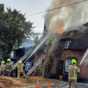 The Axe and Compasses in Arkesden, which was due to serve 150 Mother's Day meals, has been destroyed