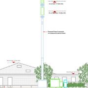 CK Hutchison Networks (UK) Ltd's plans for a 3 network 5G mast outside Royston Evangelical Church