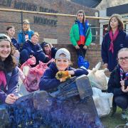 Hitchin Holy Savior Guides helped for the Great British Spring Clean