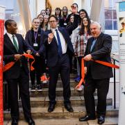 Apprenticeships and Skills Minister Alex Burghart officially opened the Generation Hitchin event - designed to help 15-18-year-olds make the most of their future - at The Priory alongside Sir Oliver Heald MP and Bim Afolami MP