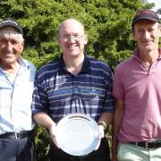 Mike Phillips and Bryan Nunn, seen with captain Gavin Thompson, were the winners of the Spitfire Salver at Heydon Grange Golf Club.