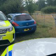 The recovered vehicle was the first of the hare hoursing season for Cambs rural police.