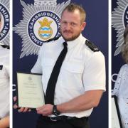Cambridgeshire Chief Constable Nick Dean commended officers for long service and also handed out awards for individual acts of bravery