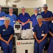 Some of the retrieval team at Royal Papworth Hospital involved in the collaboration
