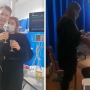 Jordan Simon from March proposed to his girlfriend Beth Dodge in front of their families live on video call from his hospital room.