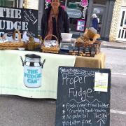 Joanne Canalella's Fudge Can stall. Picture: David Hatton