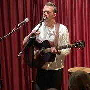 Chris Fox playing at Baldock Folk Club on October 19