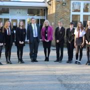 South Cambs MP Anthony Browne met with students at Bassingbourn Village College
