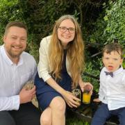Josh and Verity Grainger with their three-year-old son Noah