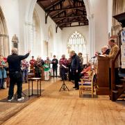 A 'musical marathon' of hymns was held at St Mary's Church in Ashwell