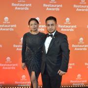 Rung Kuajaroon and Safwaan Choudhury at the Just Eat Restaurant Awards