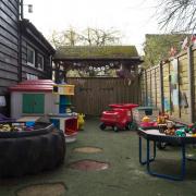 Therfield Village Preschool is raising money to brighten up its outdoor play area