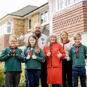 Redrow donated £590 to the 10th Royston Scout Group to help renovate their hut