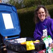 Louise Crankshaw from Steeple Morden collect unrecyclable items to raise money for charity