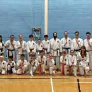 Some of the medal winners from the Royston, Melbourn and Bassingbourn karate clubs. Picture:  KSTSK