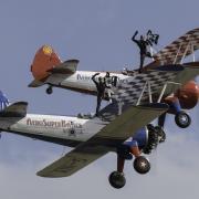 Impressive aerobatics displays took place at the Duxford Summer Airshow