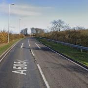 Vegetation was removed from the A505 between Royston McDonald's and the turning to Litlington
