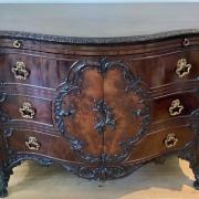 The mahogany commode chest which was auctioned in Royston